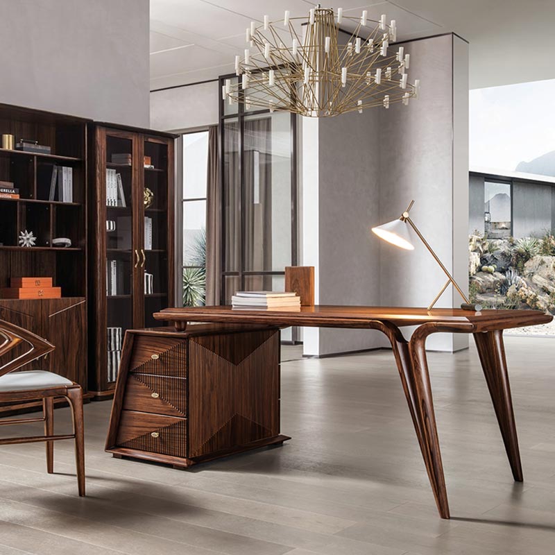 مكتب خشبى فاخر بتصميم luxury modern