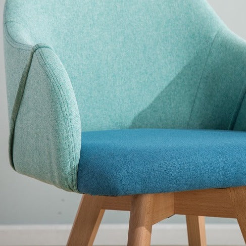 تسوق الأن كرسي قماش مريح عصري باللون الأزرق اونلاين | بيوت