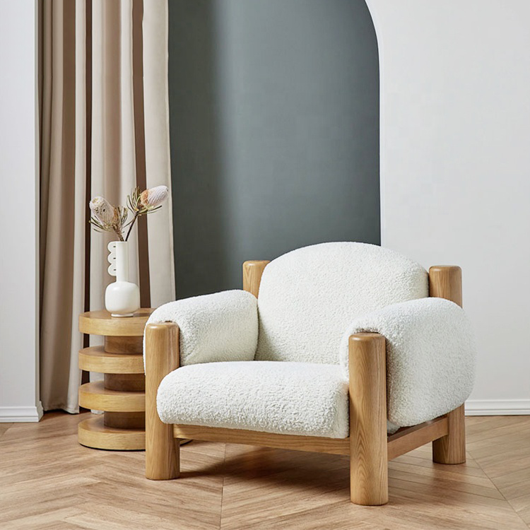 اشتري الان كرسي مفرد من الصوف و الخشب اونلاين من موقع | بيوت