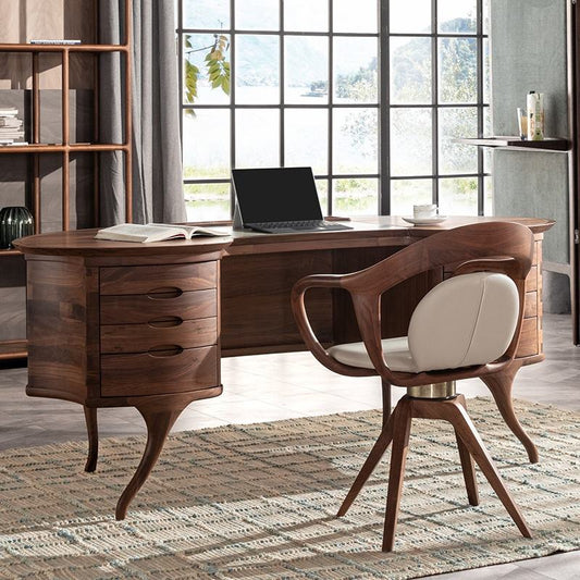 متاح الان مكتب مع كرسي خشبي بتصميم كلاسيكي اونلاين | بيوت