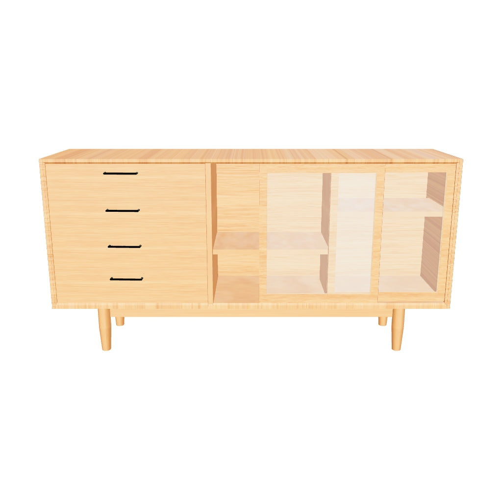 متاح الان طاولة بوفيه تصميم خشبي حديث اونلاين | بيوت